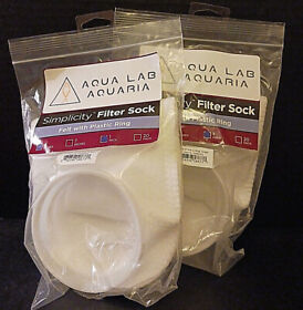 2 Simplicity 200 Micron Felt Filter Sock With Plastic Ring 4inch X 14inch