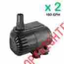 2x180gph Sunsun Submersible Pump Aquarium Fish Tank Powerhead Fountain Water Hydroponic