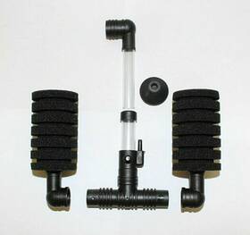 Xy-2831 Ad Small Double Head Bio-sponge Filter Set Of 6
