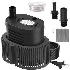 Agiiman 725683811001 Pool Cover Pump Above Ground - Submersible Sump Swimming Black
