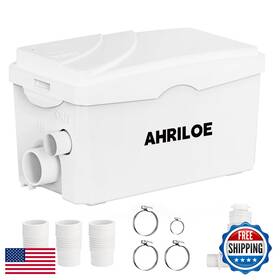 B0f5pmrpt3 Ahriloe 450w Sink Pump Macerator 3 Inlets/1 Outlets Sewage Pumps For