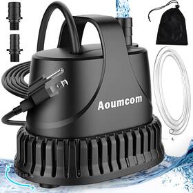 20w-400gph-net Aoumcom Ac-1500-net 400gph Fountain Pump 20w Submersible Water Black