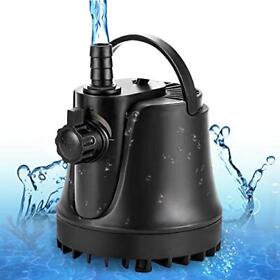 265-800 Aqqa Gph Submersible Aquarium Water Pump With Adjustable Switch