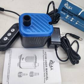 Aq169-15w Aqqa Dc Aquarium Water Pump With Controller 4 Flow Adjustable Feed Mode