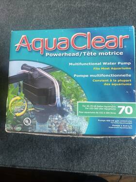 1541 Aqua-clear Aquaclear Power Head Multifunctional Water Pump 40-70 Gallons