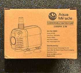 Wt9000 Aqua Miracle 230gph Aquarium Pump