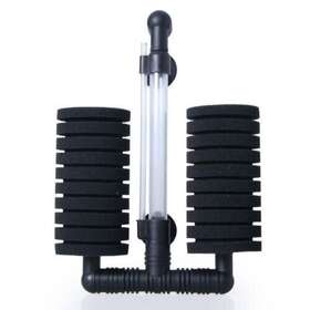 Xy-2822 Aquadream Bio Sponge Filter Breeding Fry Shrimp Aquarium Fish Tank Double Head L 2pcs