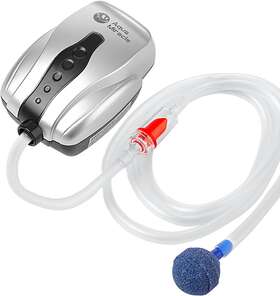 Aquamiracle 705353659898 Aquarium Air Pump - Fish Tank Bubbler Aerator All-in-one