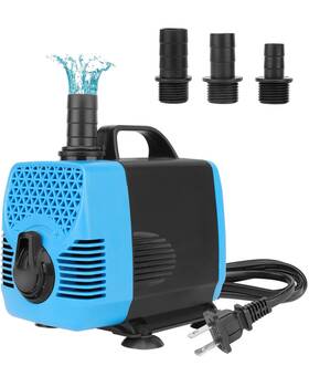 3800l Aquamiracle 750264483520 1000gph Aquarium Water Pumps 3800l/h 55w Fountain Pump Pond Submersib
