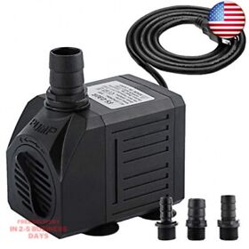 Aquarium Submersible Water Pump 550gph 30w Quiet Mini Adjustable With 6ft