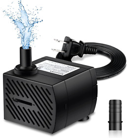 Aquarium Water Pump Submersible Fountain Pond Hydroponics 95gph 5w