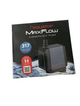 Aquatop 819603019643 Max Flow Submersible Water Pump 317 G Adjustable New Open Box Tank