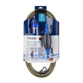 100106232 Aqueon Aquarium Siphon Vacuum Gravel Cleaner Large With Bulb 10-inch