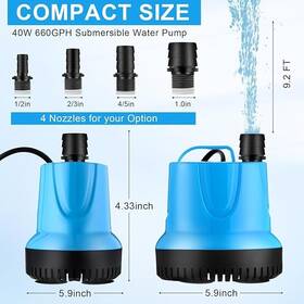 Ays-2500 Ayson 660gph 40w Water Fountain Pump Aquarium Submersible