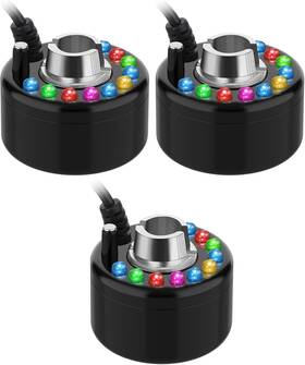 Maker-46 Brand Yaomiao 3 Pcs Halloween Mist Maker Fogger Small Ultrasonic Fog Machine Fountain Black