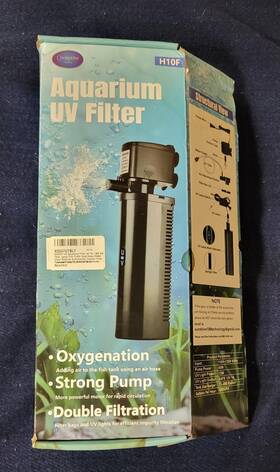 H10f Coospider Repta Aquarium Uv Filter 75-200 Gallon Tank 600gph New