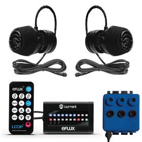 Current 842959060144 Dual Eflux Aquarium Wave Pumps 1 050gph - Includes 2 Maker Water Circul