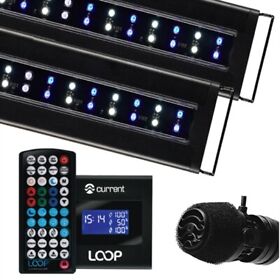 Current Nano-reef Orbit Ic Dual Led Light And Eflux Wave Pump Bundle 18inch-24inch