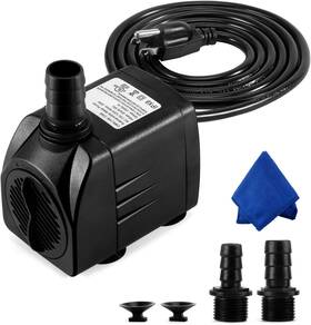 Cwkj 445020536581 Fountain Pump 400gph Submersible Durable Water With Power Cord 3 Nozzles