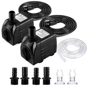 1500l Cwkj 884710565611 Fountain Pump 2 Packs 400gph 25w 1500l/h Submersible Water Durable Ou