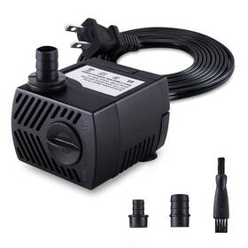 B07wy5bw9d Cwkj Fountain Pump 80gph Submersible Water Outdoor Pond Aquarium Hydroponic