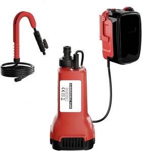 Danero 739608071357 Cordless Submersible Water Pump Compatible With Milwaukee 18v Small Red