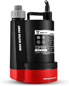 2450 Dekopro 1/3hp Gph Submersible Utility Water Pump Black