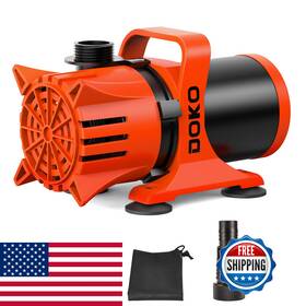 Doko B0f18wn14h 4500gph Submersible Water Pump 180 Ajustable Pond 20ft Power Cord