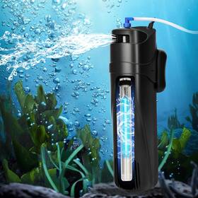 Dozont 605832326634 Aquarium Filter U-v For 40-150 Gallon 400gph Fish With 9w Double