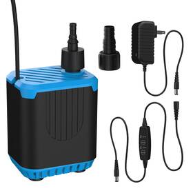 Dproots 729604238328 211gph Submersible Water Pump 12v Dc 20w With Timer Adaptor 15 Ft Head