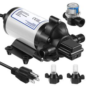 B095st97pz Dreyoo 115v 4 Gpm 45 Psi Industrial Water Pressure Diaphragm Self-priming Pump