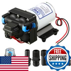 Dreyoo B0b63knvjn 12v Rv Water Pump 3.5gpm 55psi Self Priming Automatic Diaphragm