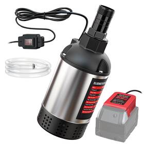 0701110001 Ecarke Cordless Submersible Water Pump Compatible With Milwaukee 18v Red