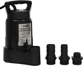 Ecoplus 692761492707 1500 Elite Submersible Water Pump Bottom Intake And Removes Down To 1/8 Inch