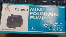 Fq-508a F&q Pumps Mini Fountain Pump 60 Gph Submersible Water For Aquariums