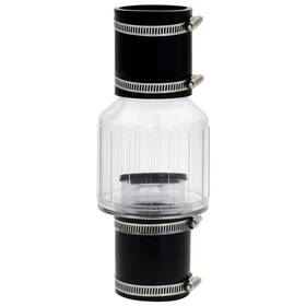 Cv-150 Fbulwsec Sump Pump Check Valve 1 1/2 Inch Silent Clear