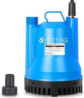 Ft-q2006 Foting 1/4hp Portable Utility Pump Submersible Small Backup Sump Blue