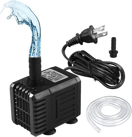 600l Fountain Pump 150gph 8w H Submersible Water Quiet Outdoor Small Pond