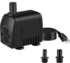 Fountain Pump 400gph 25w Outdoor Water Kit Pond