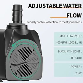 Fountain Water Pump Small For Aquarium Pond Bird Statue Submersible Hydroponic