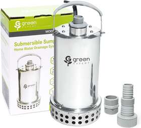 G Green Expert 695639576943 1hp Sump Pump Submersible 4000gph High Flow For Fast Water Removal