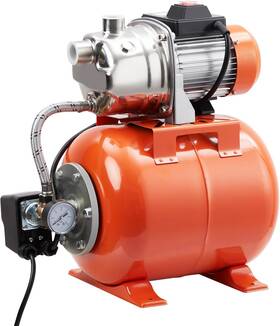 Qjngxpu26imtte29yr1tdaqkvucx Garveetech 1hp Shallow Well Pump With Pressure Tank Stainless Steel 115v Orange