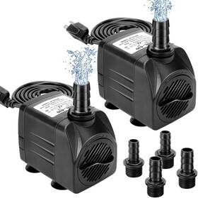 Growneer 744110460919 2 Packs 550gph Submersible Pump 30w Ultra Quiet Fountain Water 20