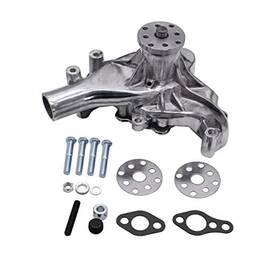 Ssa-63045 Gskmotor Polished Long Style Aluminum Water Pump Fit Sbc Small Block Chevy 305 327 350