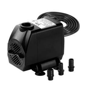 2082l Healsmart 198401013535 550 Gph Water Table Pump 2082l/h 45w With 3 Nozzles Ultra Quiet Fountain