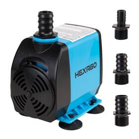 Hexago 810058284563 800gph Pump Ultra Quiet Water Fountain With 10ft. High Lift 6ft. Power