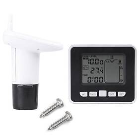 Hilitand 741870949869 Ultrasonic Water Tank Liquid Depth Level Meter With White