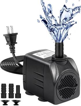Hsbao 313046077005 Fountain Pump 220gph Submersible Water Outdoor Ultra Quiet