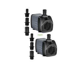 Mhl1500 Hydrodapt Submersible Hydroponic Water Pump For Aquarium/pond/fountain/fish Tank -2 Pack