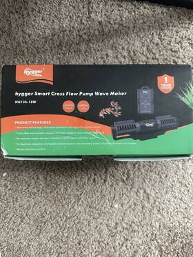 Hg136-18w Hygger Smart Cross Flow Pump Wave Maker Up To 135 Gal Aquarium